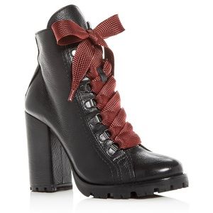 Schutz Zara high block heeled boots size 8